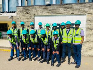 Occupational Safety and Health students during a field day