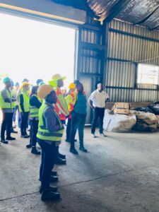 Occupational Safety and Health students during a field day